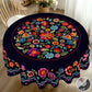 📢📢 50% OFF !! ⏰ Mexican Floral Tablecloth with Scalloped Edge – Vibrant Print, Soft Drape & Perfect for Dining Tables, Garden Parties & Everyday Meals 🌺✨