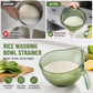 ⏳🔥LIMITED-TIME 50% OFF! ⏰ Wash Rice Without Losing a Grain – Fine Mesh Colander Bowl with Handle. UK Stock🍚