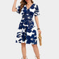 🎁2026 New Arrivals 54% OFF💥Women’s Ruffle Sleeve Sundress – Flattering V-Neck, Wrap Waist & Stretchy Smocked Back ✨