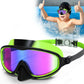 👓SUMMER GIFT – ONLY £11.99!!🏆#1 Bestselling🏊‍♀️HD children's large frame waterproof and anti-fog swimming goggles