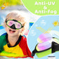 👓SUMMER GIFT – ONLY £11.99!!🏆#1 Bestselling🏊‍♀️HD children's large frame waterproof and anti-fog swimming goggles