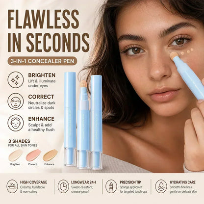 ⏳🔥LIMITED-TIME 50% OFF! ⏰🎅❄️Christmas Blowout! 🎁Buy 1 Get 1 FREE! ✨Hydrating Concealer Pen Duo🌸