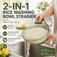 ⏳🔥LIMITED-TIME 50% OFF! ⏰ Wash Rice Without Losing a Grain – Fine Mesh Colander Bowl with Handle. UK Stock🍚