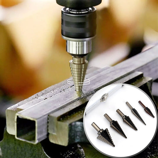 ⏳🔥LIMITED-TIME 50% OFF! ⏰Pagoda-shaped Drill Bits Set with Aluminum Storage Case