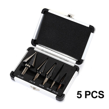 ⏳🔥LIMITED-TIME 50% OFF! ⏰Pagoda-shaped Drill Bits Set with Aluminum Storage Case