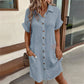 ⏳Limited time – 55% OFF⏰✨Women’s Summer Midi Dress – Breezy, Flattering & Effortlessly Chic! Lightweight Button-Down with Pockets 🇬🇧☀️