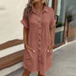 ⏳Limited time – 55% OFF⏰✨Women’s Summer Midi Dress – Breezy, Flattering & Effortlessly Chic! Lightweight Button-Down with Pockets 🇬🇧☀️