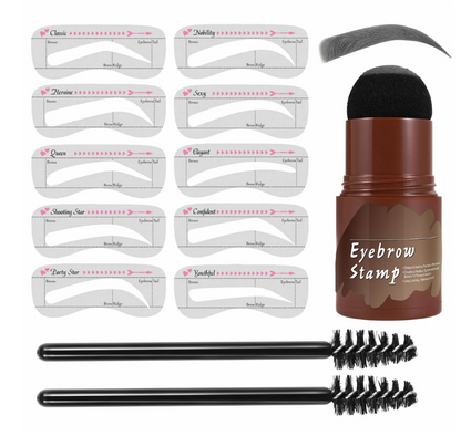 ⏳🔥LIMITED-TIME 50% OFF! ⏰ BUY 1 GET 1 FREE🤎 Perfect Eyebrow Stencil & Stamp Kit