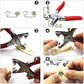♻️ 2026 Eco Pick |🔨 Snap Fastener Pliers Kit – No Hammer Needed, 5‑Claw Design Anti‑Fall, Eco‑Friendly Copper – Perfect for DIY Baby Clothes, Curtains, Hats (9.5mm, 100/200 Sets)🌈【Flash –50%】