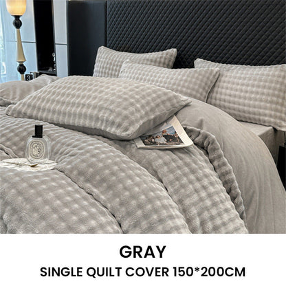 ⏳🔥LIMITED-TIME 50% OFF! ⏰Winter Fluffy Plush Milk Velvet Comforter Set🛏️