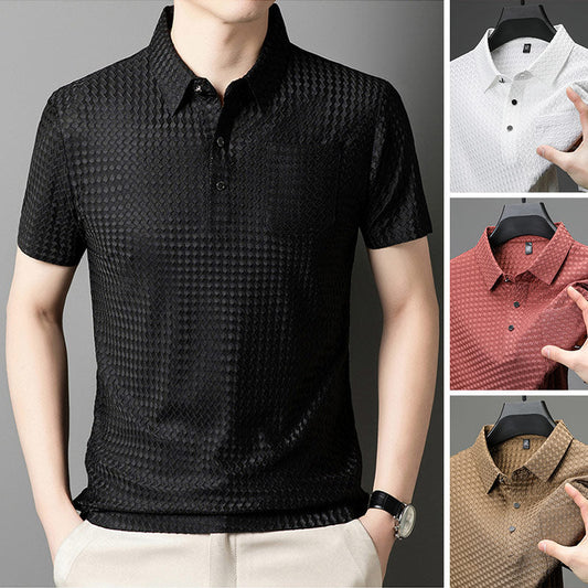👕 50% OFF! ⏰Men’s Textured Short-Sleeve Shirt – Breathable, Lightweight & Easy to Style