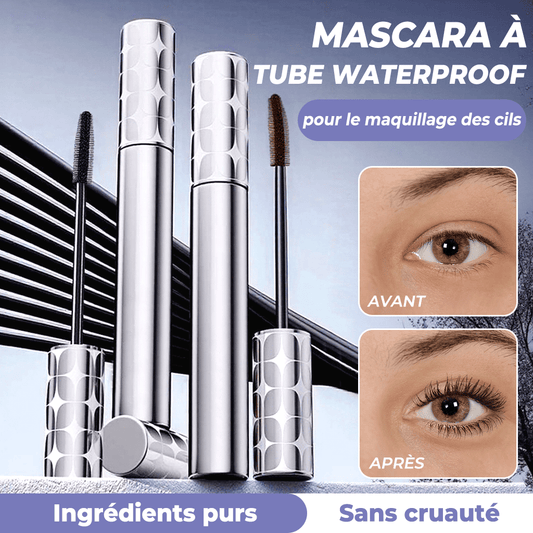🎁✨ DERNIER JOUR : ACHETEZ 1, RECEVEZ 1 GRATUIT ! Mascara Tubulaire Noir/Marron – Tenue 24h, Volume, Séparation, Facile à Retirer, Formule Végétale