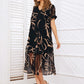 ⏳Limited-time 66% off⏰Flowy V-Neck Printed Long Dress👗