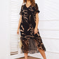⏳Limited-time 66% off⏰Flowy V-Neck Printed Long Dress👗