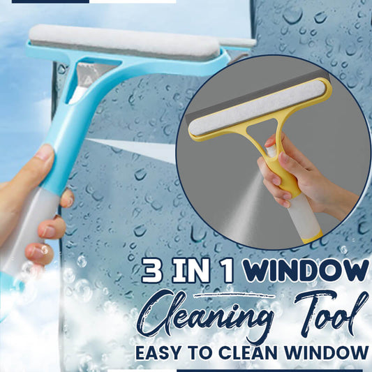 ⏳🔥LIMITED-TIME 50% OFF! ⏰🧼 3-in-1 Window Cleaning Tool – Streak-Free Glass Cleaning Made Easy ✨
