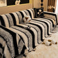 ⏳🔥LIMITED-TIME 50% OFF! ⏰Soft Plush Non‑Slip Couch Cover‑Thick Striped Sofa Throw Cover, Cozy Winter‑Friendly Furniture Protector for Living Room, Anti‑Slip Universal Sofa Slipcover