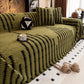 ⏳🔥LIMITED-TIME 50% OFF! ⏰Soft Plush Non‑Slip Couch Cover‑Thick Striped Sofa Throw Cover, Cozy Winter‑Friendly Furniture Protector for Living Room, Anti‑Slip Universal Sofa Slipcover