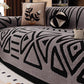 ⏳🔥LIMITED-TIME 50% OFF! ⏰Soft Plush Non‑Slip Couch Cover‑Thick Striped Sofa Throw Cover, Cozy Winter‑Friendly Furniture Protector for Living Room, Anti‑Slip Universal Sofa Slipcover