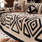 ⏳🔥LIMITED-TIME 50% OFF! ⏰Soft Plush Non‑Slip Couch Cover‑Thick Striped Sofa Throw Cover, Cozy Winter‑Friendly Furniture Protector for Living Room, Anti‑Slip Universal Sofa Slipcover