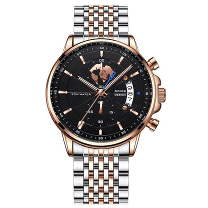💥Christmas Eve Sale: 50% OFF🌍Men's watch with globe motif in maritime style✈️Free Shipping