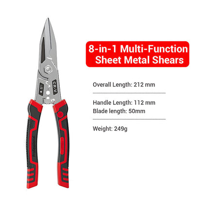 ⏳🔥LIMITED-TIME 50% OFF! ⏰2-in-1 Stainless Steel Wire Stripper & Crimper Pliers