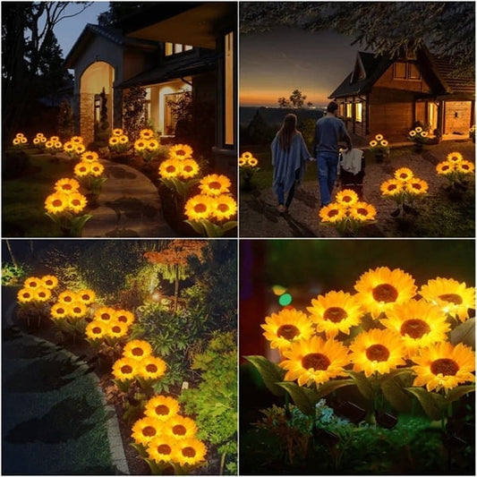 📢📢44% OFF !! ⏰🌻 Realistic & Weatherproof | Solar Sunflower | IP65 Outdoor Decor