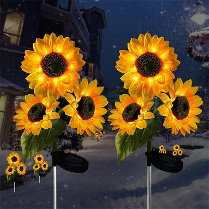 📢📢44% OFF !! ⏰🌻 Realistic & Weatherproof | Solar Sunflower | IP65 Outdoor Decor