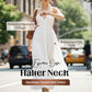 💃New Arrival 55% OFF!!✨Halter Neck Backless Tiered Maxi Dress