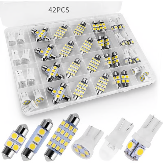 🎁2026 New Arrivals 50% OFF💥42-Piece Super Bright LED Car Interior Lighting Set 🚗