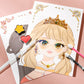 👑LAST DAY SALE 🎨Mess-Free Paper Play, Realistic Fun for Girls ✨ Princess Makeup & Diamond Painting Craft Kit