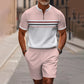 ⏳Limited time – 50% OFF⏰👕Summer Hot Sale 50% OFF⭐Men's Quarter-Zip Shirt & Shorts Set