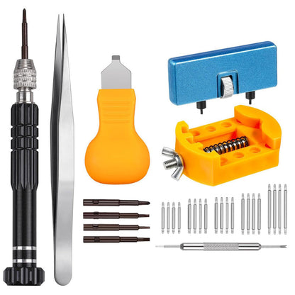 ⏳🔥LIMITED-TIME 50% OFF! ⏰ Professional Watch Repair Tool Kit – All-in-One, Precision Stainless Steel Tools for Battery & Band Fixes⌚️💎
