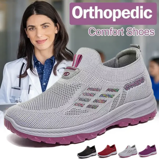 🔥While Supplies Last 60% OFF!🎉 Fly Knit Woven Orthopedic Arch Support Slip-on Shoes