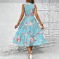 👗New Arrivals 55% OFF💥Women’s Sleeveless Floral Print Casual Dress – Smocked Bodice, Tiered Skirt, Midi Length ✨