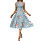 👗New Arrivals 55% OFF💥Women’s Sleeveless Floral Print Casual Dress – Smocked Bodice, Tiered Skirt, Midi Length ✨