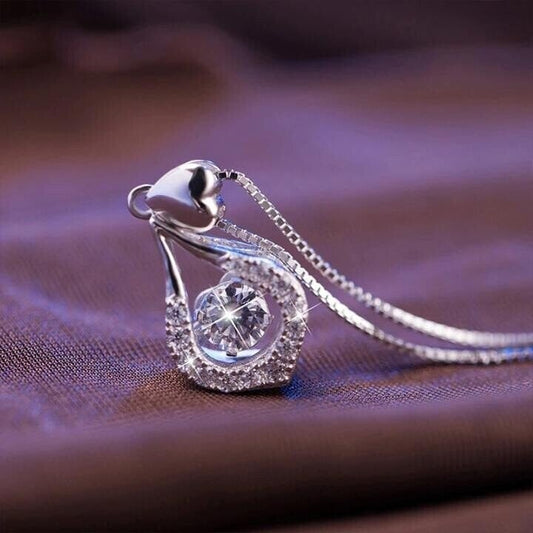 ⏳🔥LIMITED-TIME 50% OFF! ⏰Twinkling Heart Waterdrop Stone Necklace💎