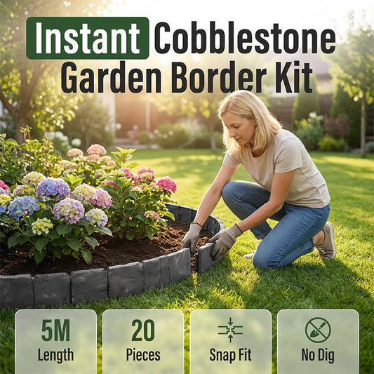 Bordure de Jardin en Pavés - Kit de 5M à Pose Facile