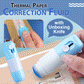 🏆 BUY 1 GET 1 FREE! ✨ Thermal Paper Correction Fluid with Unboxing Knife – Covers errors perfectly & includes handy knife – Ideal for labels, packages & office use 📦