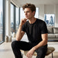 💐60% OFF ! Men's Classic Crew Neck T-Shirt – Easy Care, Holds Shape 🧼💪【Limited Offer】