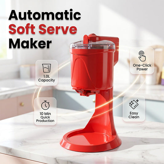🥳2026 HOT SALE🍦🕹️ 40% OFF! Automatic Ice Cream Machine – 15‑min quick churn, 1.0L capacity. One‑touch dispensing. Homemade soft serve! 🍨✨