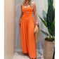 👗 2026 New Arrivals 50% OFF✨ Sleeveless Cutout Wide-Leg Jumpsuit with Adjustable Back Tie – Alluring, Flowy, Sophisticated 🌴