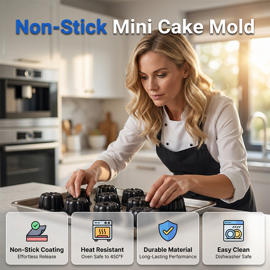 ⏳🔥LIMITED-TIME 50% OFF! ⏰Mini Pumpkin Cake Molds – Non-stick & Halloween baking ready 🧁✨