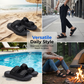 ⏰ LIMITED-TIME 60% OFF! 🏃 Men's Adjustable Dual-Strap Slide Sandals – Breathable Mesh, Cushioned, Secure Fit ✨