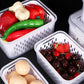 📢📢50% OFF !! ⏰3PCS Fruit Storage Container Set for Fridge with Removable Colander