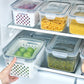📢📢50% OFF !! ⏰3PCS Fruit Storage Container Set for Fridge with Removable Colander