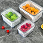 📢📢50% OFF !! ⏰3PCS Fruit Storage Container Set for Fridge with Removable Colander