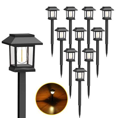 Lumière solaire d’extérieur étanche pour allée – Lot de 2 pièces