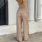 👕 PROMOTION LIMITÉE À -50 % ! ✨ Ensemble deux-pièces femme : haut rayé à col en V et pantalon large