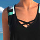 🩱 OFFRE LIMITÉE - 50% DE RÉDUCTION ! ✨ Maillot de bain deux pièces sportif – Décolleté croisé, séchage rapide, tailles inclusives 🌊