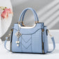 🌸👜 PROMO FLASH 50% ! Sac À Main Femme Élégant – Poignées & Bandoulière, Cuir PU, Texture Coutures en V, 8 Couleurs, Organisation Intelligente ✨
